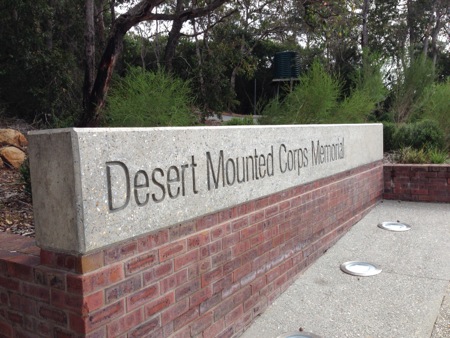 ANZAC Desert Corp Memorial from the Mount Clarence summit